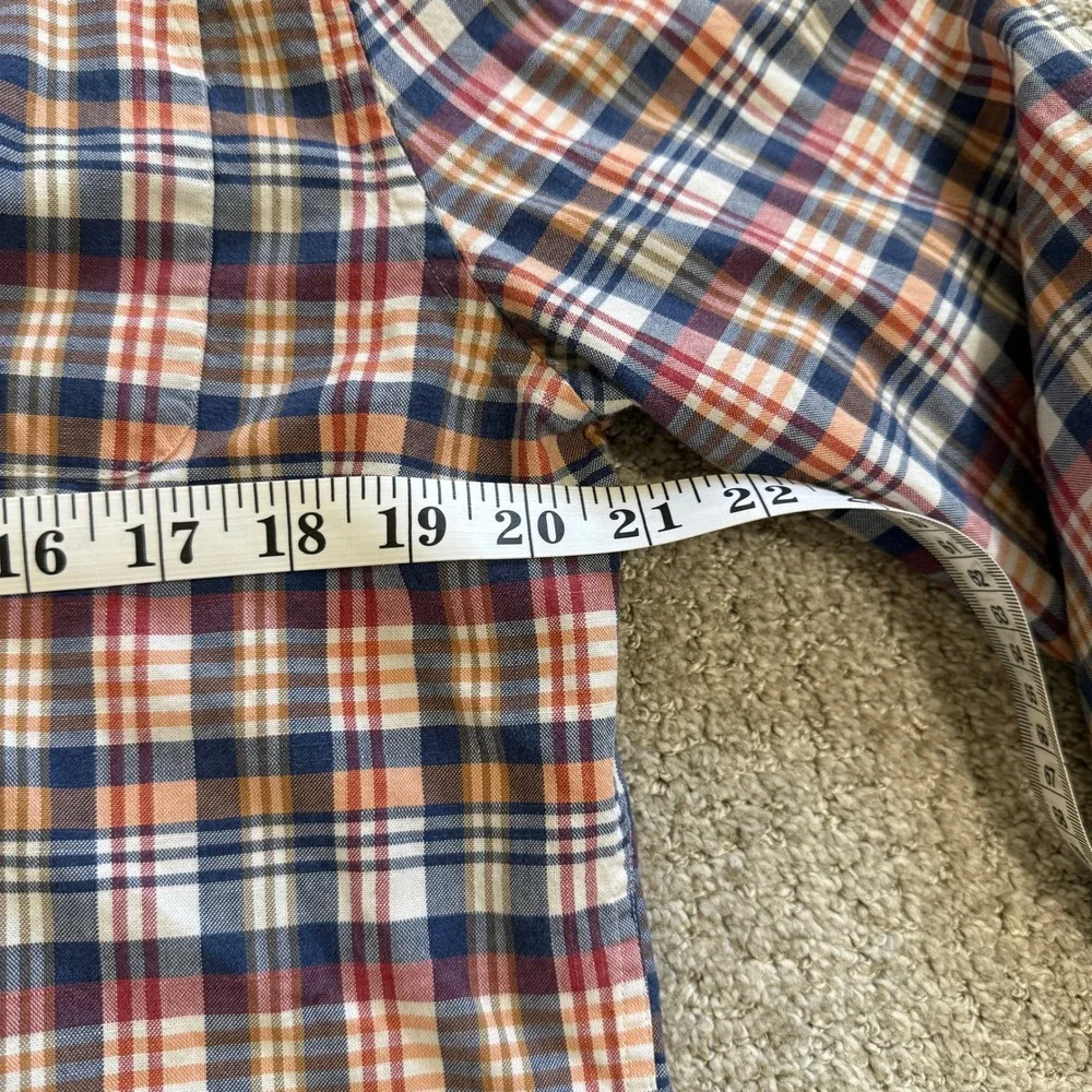 Johnny-O Hangin Out Mens Plaid Button Down Shirt Long Sleeve Cotton Medium - Picture 7 of 10
